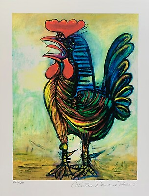 #ad Pablo Picasso THE ROOSTER Estate Signed Limited Edition Giclee Art 14.5quot; x 11quot; $59.99