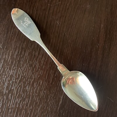 #ad Antique American SOLID Coin Silver Teaspoon Collingwood amp; Strang 16g spoon $41.95