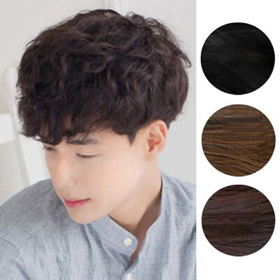 #ad Men Synthetic Short Curly Hair Wigs Boy Costume Cosplay Party Daily Wear $11.35