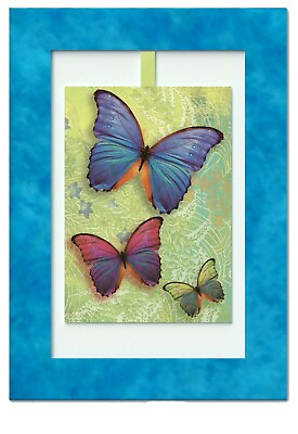 #ad Mini Swing 3 Butterflies Elegant Blank Greeting Cards for Anniversary Birthdays $8.99