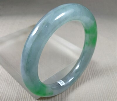 #ad 54.5mm Natural Ice Green Ancient Jadeite Jade Bracelet Bangle Emerald Bracelets $88.00