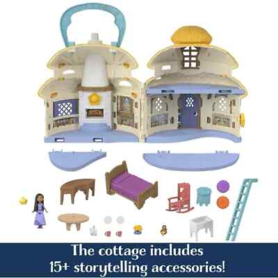 #ad Disney’s Wish Cottage Home Playset with Asha of Rosas Mini Doll USA $9.99