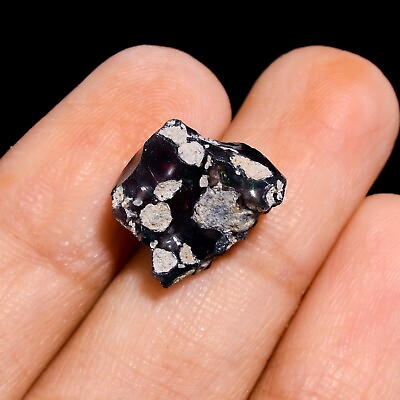 #ad black opal rough natural opal raw Ethiopian fire opal loose gemstone 5.90 Ct. $16.20