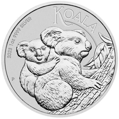 #ad 2023 P Australia 1 oz Silver Koala $1 Coin GEM BU $39.02