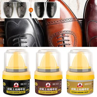 #ad Leather Repair Cream Liquid Shoe Polish W Brush N EW GX $4.33