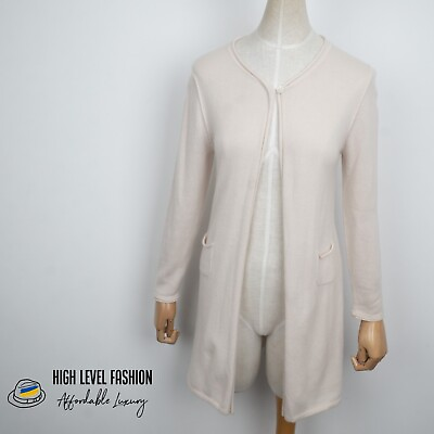 #ad HEMISPHERE Women#x27;s 100% Cashmere Long Sleeve One Button Cape Cardigan Size S M $49.99