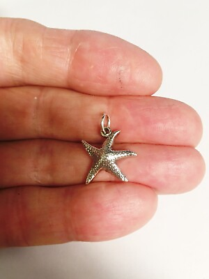 #ad Sterling Silver Starfish charm $14.18