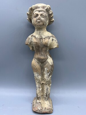 #ad Rare Ancient Old Roman Greek Clay Terracotta Goddess Figure Statue $500.00