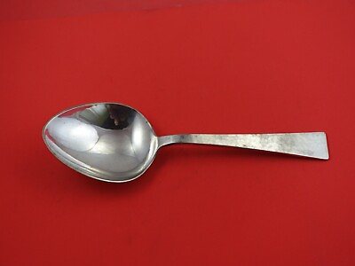 #ad Starlit by Allan Adler Sterling Silver Vegetable Serving Spoon Hammered 9 5 8quot; $689.00