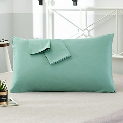 #ad Cotton Pillowcase Solid Color Pillow Cover 66*66cm 50*75cm Multicolor Optional $59.43
