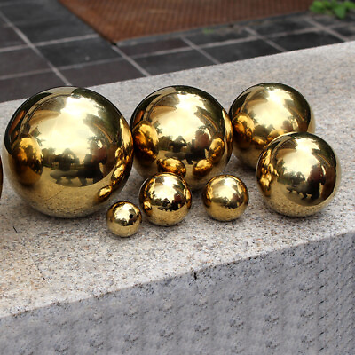 #ad Stainless Steel Mirror Sphere Hollow Ball For Home Garden Decoration $7.15