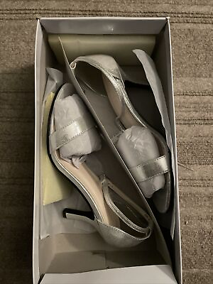 #ad Davids Bridal Silver Shoes $28.00