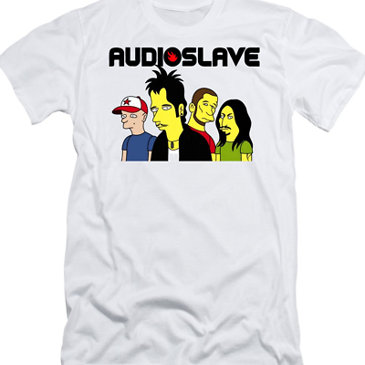 #ad HOT NEW Audioslave rock caricature short sleeve white Unisex All size $17.86
