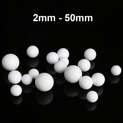 #ad White Plastic Delrin Solid Polyoxymethylen Balls Metric 2mm 50mm POMCelcon Ball $121.55