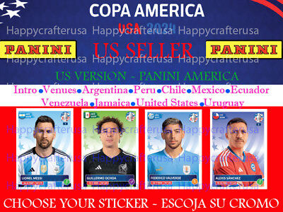 #ad USA VERSION Panini Copa America 2024 Stickers #INTR1 #URU22 ** YOU PICK** $14.99
