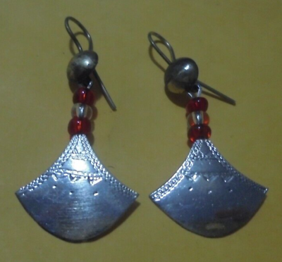 #ad Handmade African Ethnic Berber Tuareg Earrings Tribal Jewelry Niger $17.89