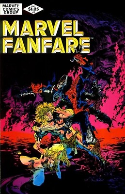 #ad MARVEL FANFARE #2 F Mike Golden Spider Man Comics 1982 Stock Image $8.00