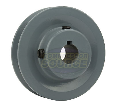 #ad Cast Iron 3quot; Single Groove V Style Section A Belt 4L for 3 4quot; Shaft Pulley $20.95