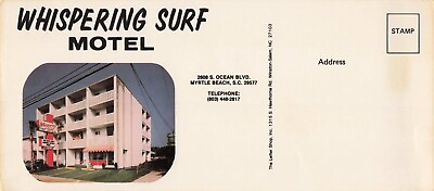#ad Whispering Surf Motel Myrtle Beach South Carolina Oversized Vintage PC $19.99