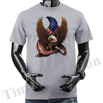 #ad Peace Power Patriotism Eagle US Flag American Pride 4th of July Patriot T shirt $14.29