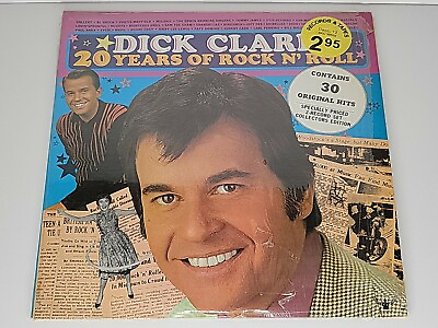 #ad Dick Clarks 20 Years of Rock N#x27; Roll 2 LP Untested Free Returns $9.99