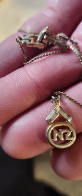 #ad Vintage Nina Ricci Pendant Necklace Fashion Women Gold Tone Crystals $24.99