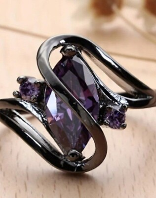 #ad Unique Simulated Amethyst Ring Size 10 $13.00