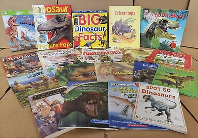 #ad Lot of 10 Dinosaur Prehistoric Era Mammal Educational Kids Children Books RANDOM $24.95