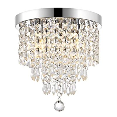 #ad Sunli House Modern Crystal Chandelier Ball Fixture Pendant Ceiling Lamp H11.7... $51.94