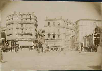 #ad J.G. Algérie Constantine. Place de la Brèche ca. 1900 Vintage citrate print. EUR 69.00