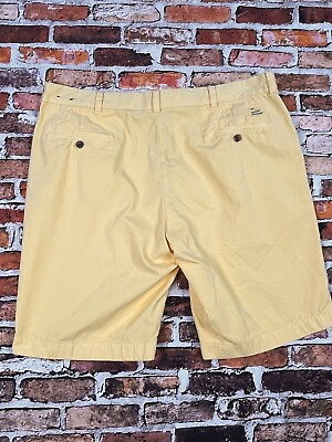 #ad Brooks Brothers Bermuda Shorts Men#x27;s 38 Yellow Flat Front 100% Cotton $16.95