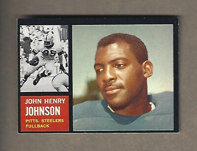 #ad 1962 TOPPS FOOTBALL JOHN HENRY JOHNSON # 129 NEAR MINT $12.85