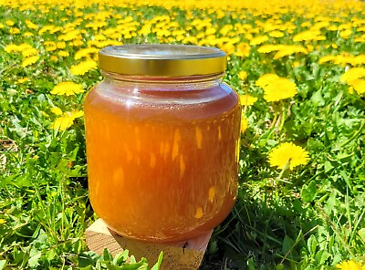 #ad 100% Pure Raw Honey with Dandelion Now in Glass 5 LBS $52.00