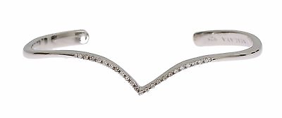 #ad NIALAYA Authentic Bracelet Bangle Cuff Skyfall CZ 925 Silver s One Size RRP $250 $87.50