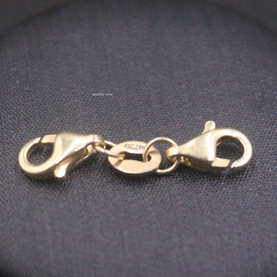#ad Real 18K Yellow Gold Lobster Clasp Connector Accessory Jewelry for Parts Repair $119.88