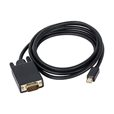 #ad Mini DP Displayport to VGA Cable AdapterThunderbolt Mini DP Male to VGA Male ... $17.79