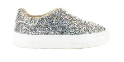 #ad Betsey Johnson Womens Suton Silver Fashion Sneaker Size 8.5 7414522 $41.00
