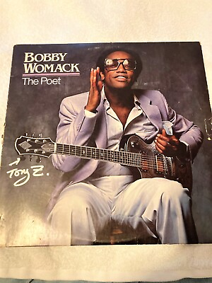 #ad Bobby Womack The Poet Vinyl 1981 Signed by Bobby#x27;s Guitar Builder Tony Zemaitis $71.25
