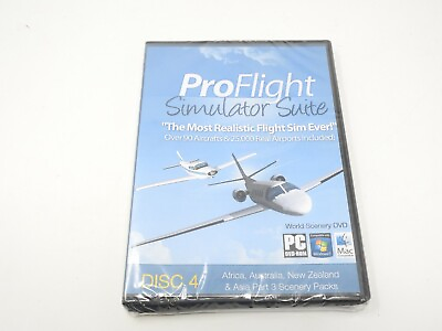 #ad ProFlight Simulator Suite Disc 4 World Scenery Pack PC DVD ROM $9.99