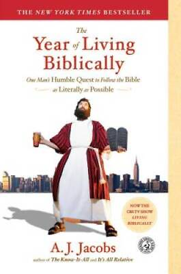 #ad The Year of Living Biblically: One Man#x27;s Humble Quest to Follow the ACCEPTABLE $3.78