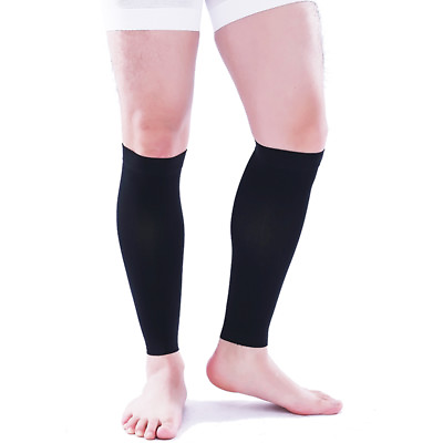 #ad Nursing Calf Sleeve Compression Socks Anti fatigue Varicose Veins Flight Sports $18.79
