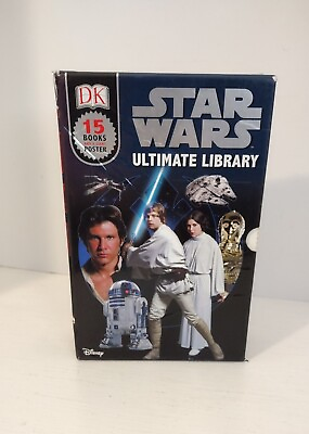 #ad Star Wars Ultimate Library 15 Books Slipcase No Poster Learn To Read 3 Levels $14.00