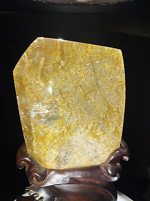 #ad 1540g Natural Fire Quartz Quartz Crystal Rutile Reiki Rough Stone Decoration gem $1374.88
