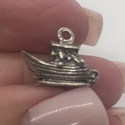 #ad Noah#x27;s Ark 3D Sterling Silver Charm $10.00