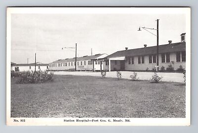 #ad Meade MD Maryland Station Hospital Antique Vintage Postcard $7.99