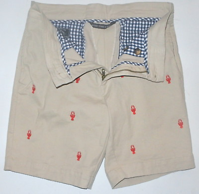 #ad NWOT Men#x27;s 38 Vintage 1946 Shorts Embroidered Lobsters Stretchy Slim MSRP $95 $23.00