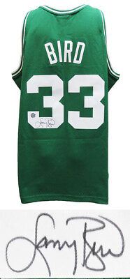 #ad Larry Bird Signed Boston Celtics Green Mamp;N NBA Swingman Jersey SS amp; BIRD HOLO $406.26