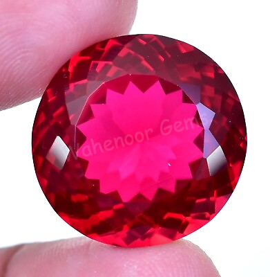 #ad 39.00 Ct Natural Blood Red Mozambique Ruby Flawless CERTIFIED Loose Gemstone $31.85