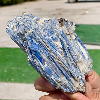 #ad 1.12LB Rare Natural beautiful Blue KYANITE with Quartz Crystal Specimen Rough $127.50