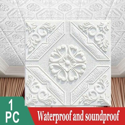 #ad 3D Tile Brick Wall Sticker Self Adhesive amp; Waterproof Foam Panel Home DIY Decor $7.90